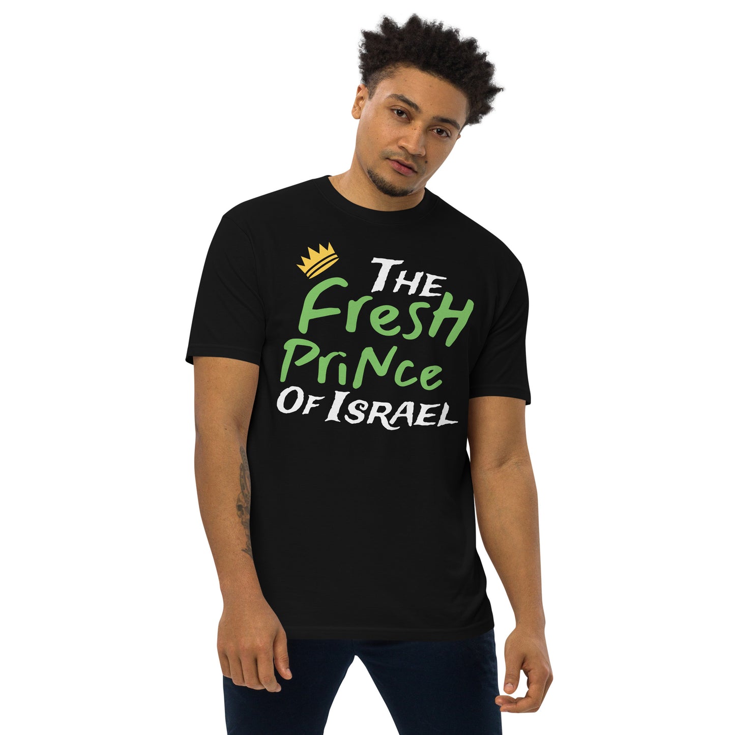 T.B.O Crown FresH Prince Of Israel Men’s premium heavyweight tee