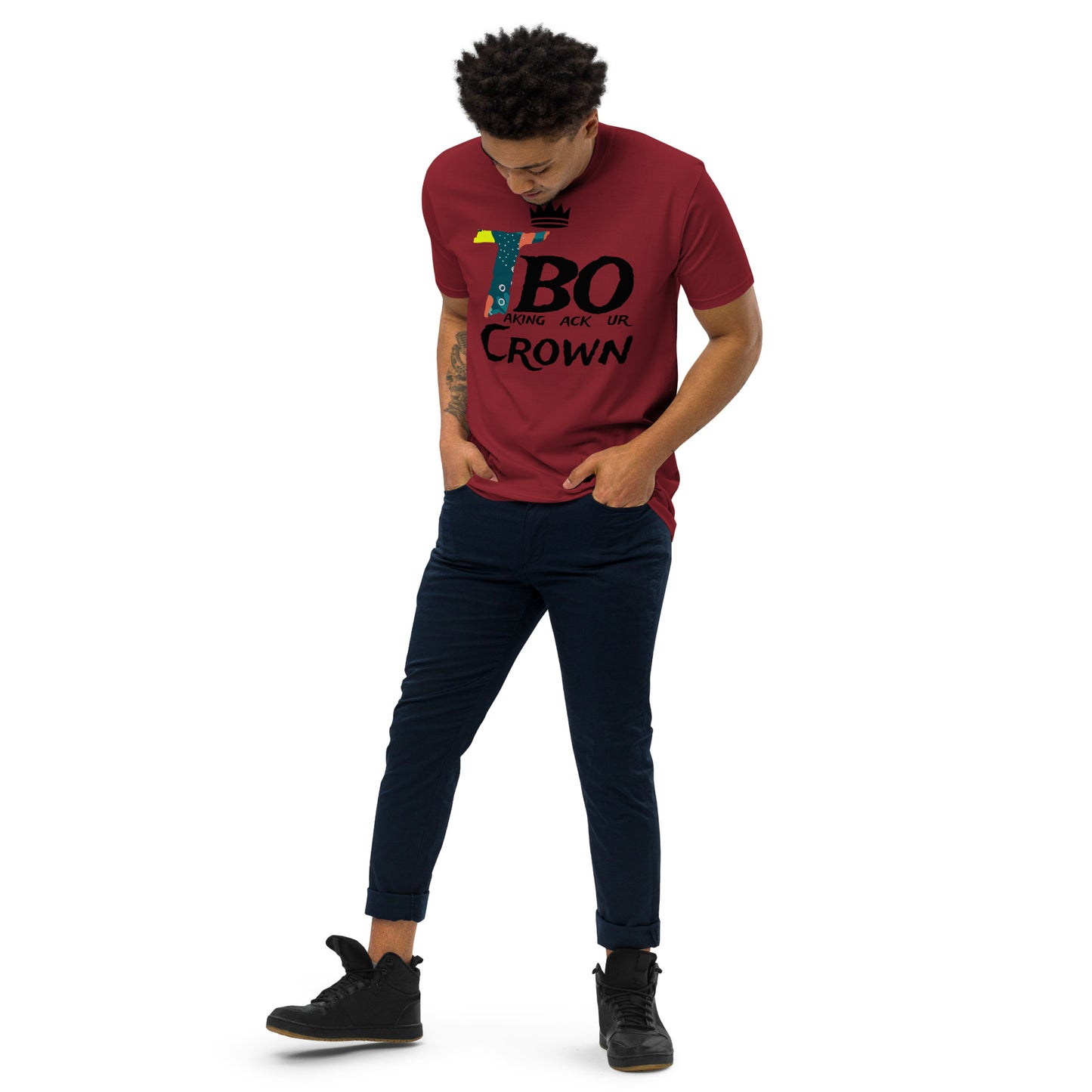 T.B.O Crown Psalm 82:6 Men’s premium heavyweight tee