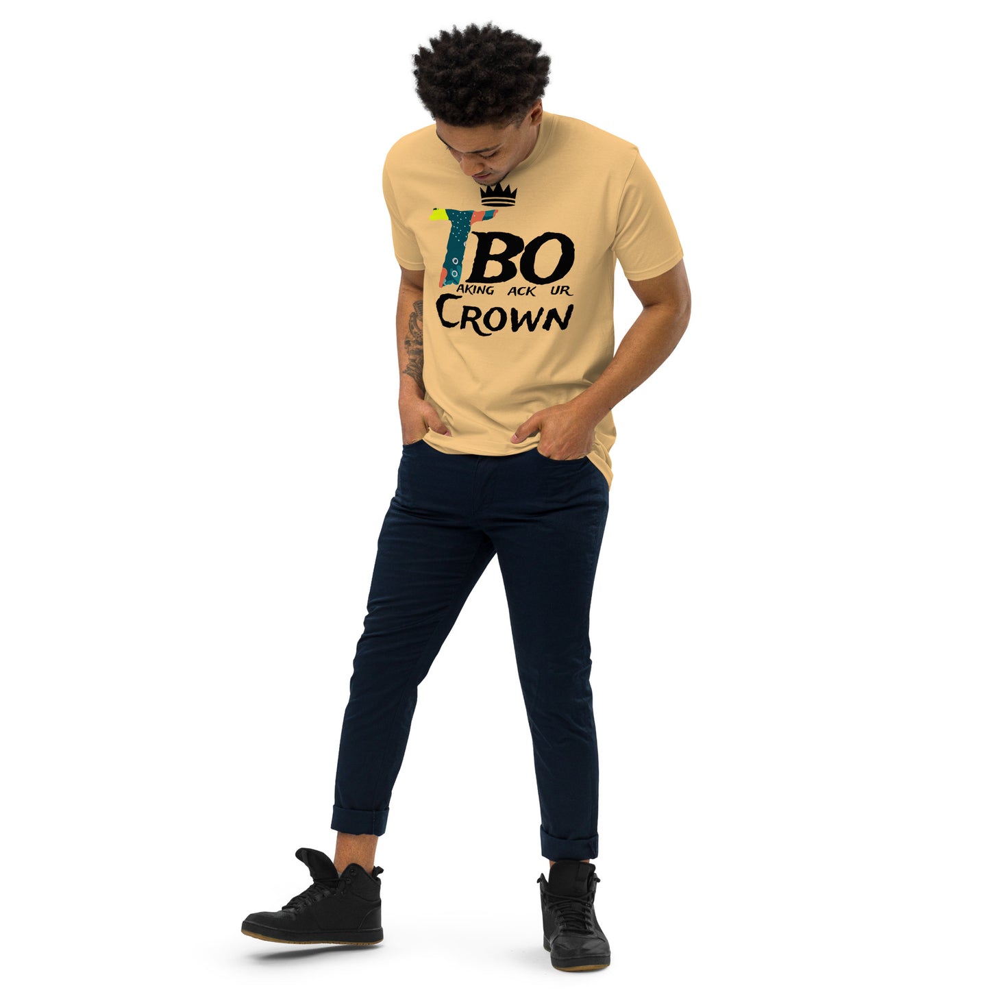 T.B.O Crown Psalm 82:6 Men’s premium heavyweight tee