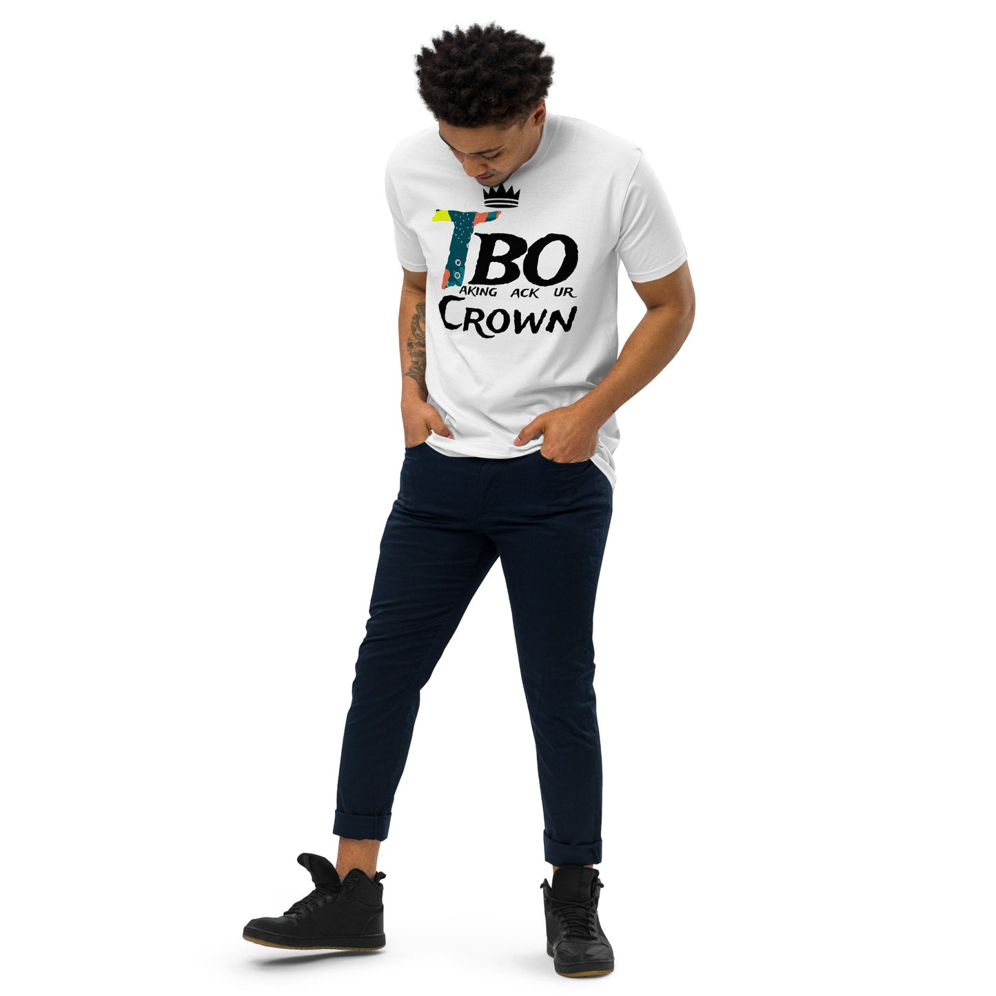 T.B.O Crown Psalm 82:6 Men’s premium heavyweight tee