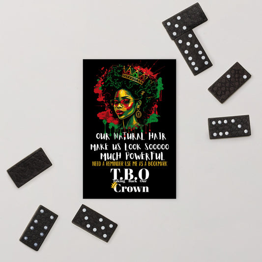 T.B.O Crown Natural Hair Standard Postcard