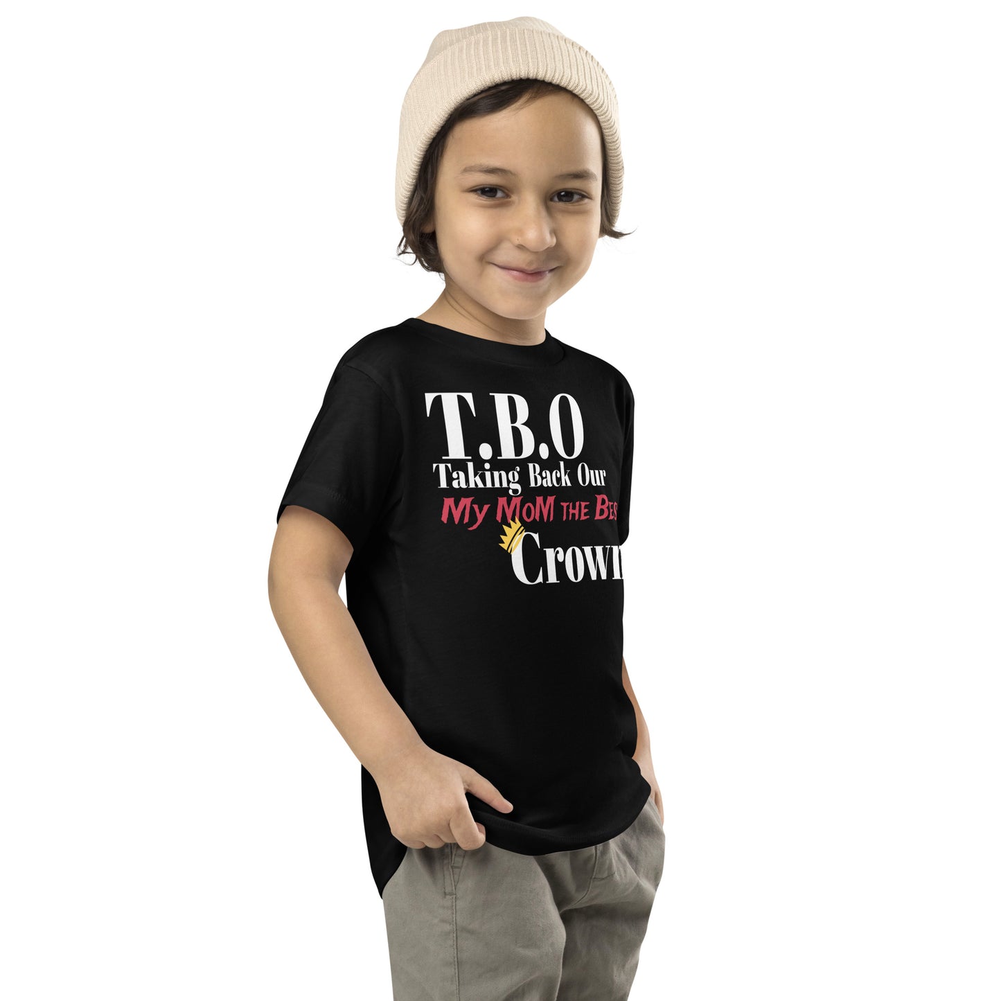 T.B.O Crown My Mom The Best Toddler Short Sleeve Tee