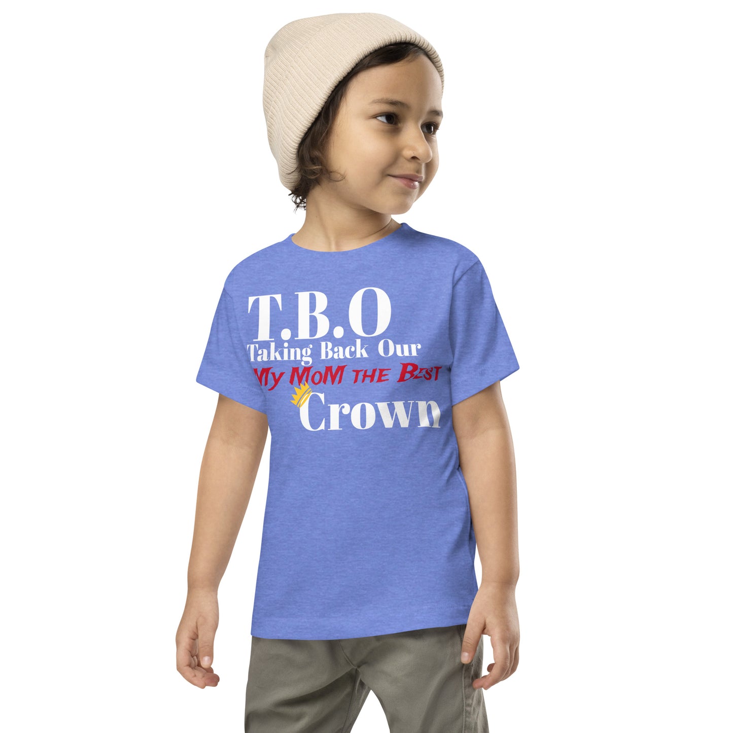 T.B.O Crown My Mom The Best Toddler Short Sleeve Tee
