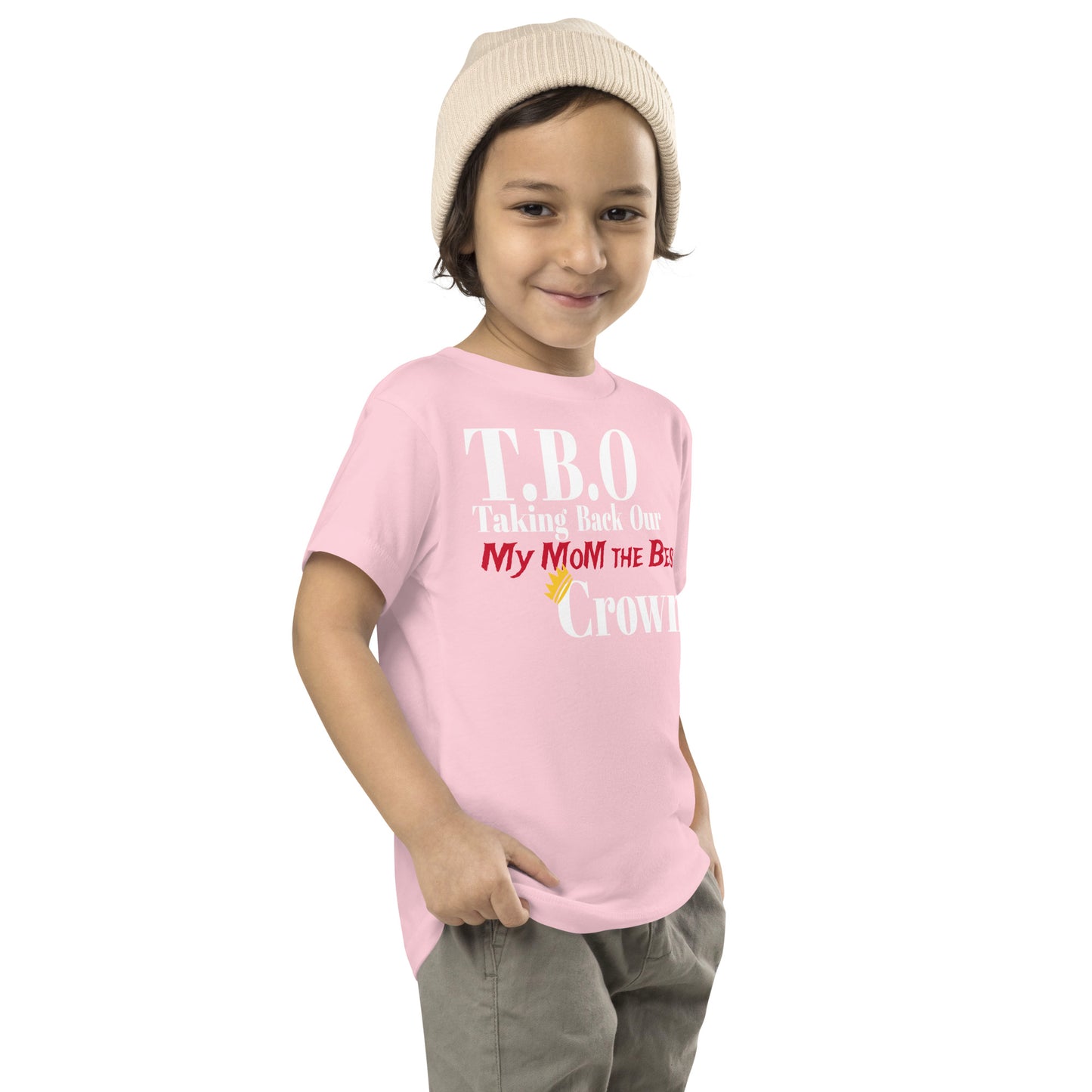 T.B.O Crown My Mom The Best Toddler Short Sleeve Tee